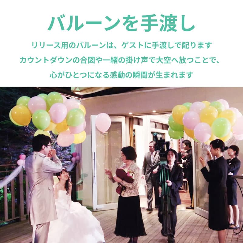 バルーンリリース 30本　【東京都心にバルーンをデリバリー】（港区・中央区・千代田区・品川区・目黒区・新宿区・渋谷区・江東区など） - d-rls-0026__03.jpg