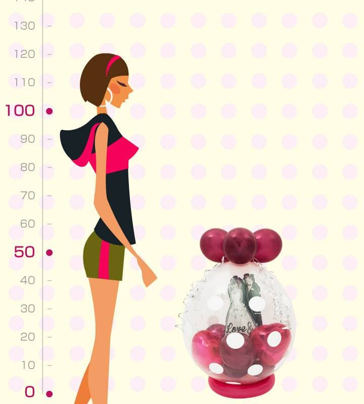 ウェディングカップルのバーガンディーラッピングバルーン【結婚式】 - g-wed-0117__01.jpg