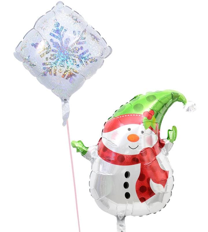 雪の結晶とスノーマン【クリスマス】