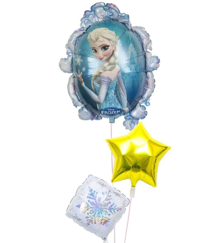 アナ雪とゴールドスター、氷の結晶【キャラクター・ディズニー】