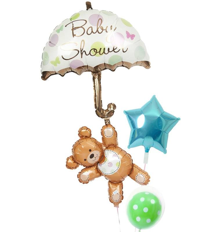 くまちゃんベビーシャワーとブルースターとグリーンドット【出産祝い】 - g-bby-0065.jpg