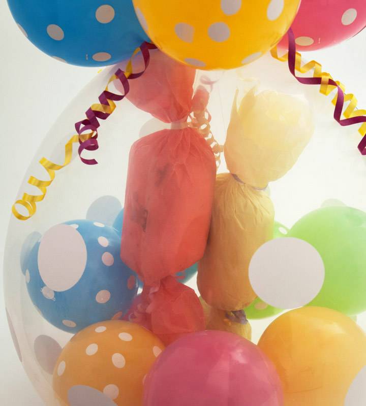 カラフルドットの出産祝いラッピングバルーン【出産祝い】 - g-bby-0080__02.jpg