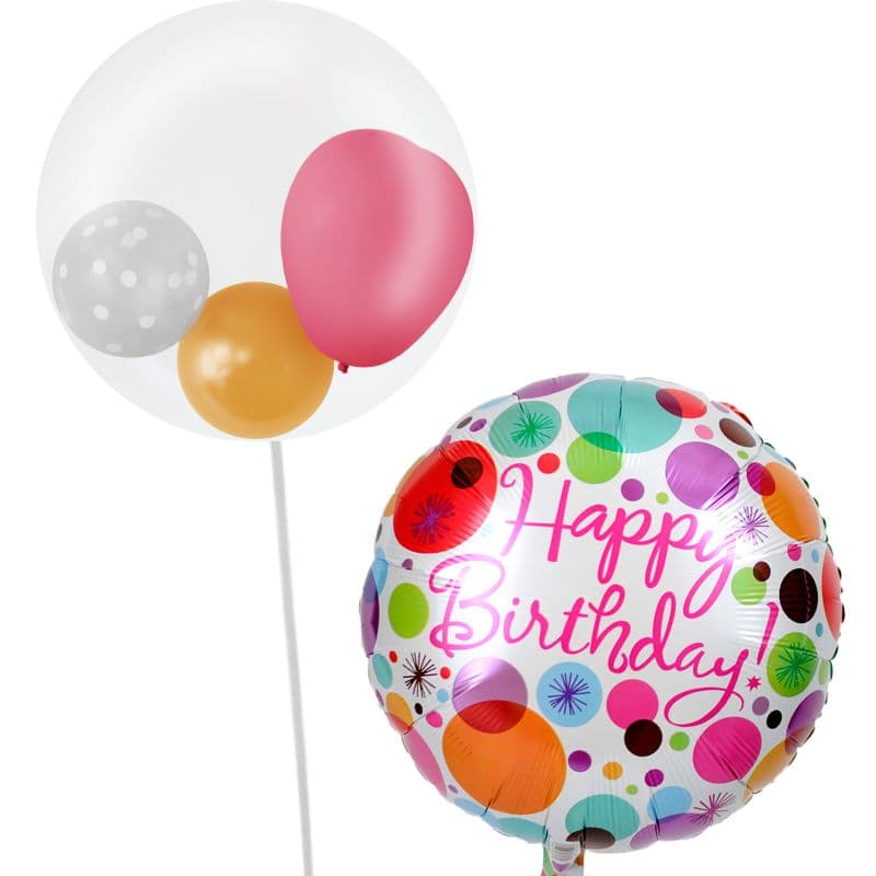 かわいいぷちハートと華やかドット【誕生日】 - g-btd-0015.jpg