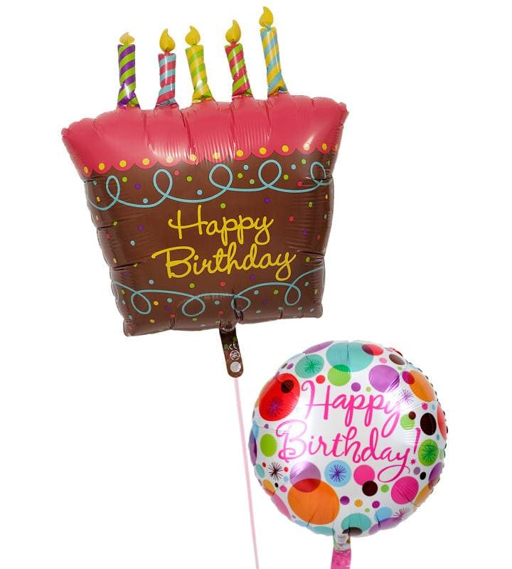 キャンドル付きケーキと華やかドット【誕生日】 - g-btd-0026.jpg
