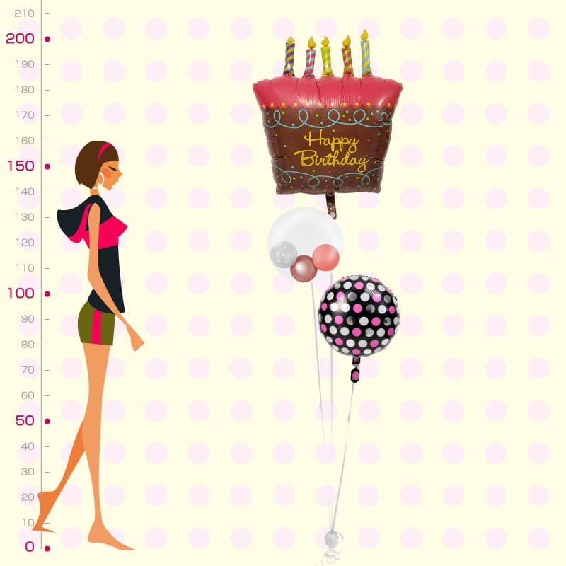 キャンドル付きケーキとドットとぷちハート&スマイル【誕生日】 - g-btd-0055__01.jpg