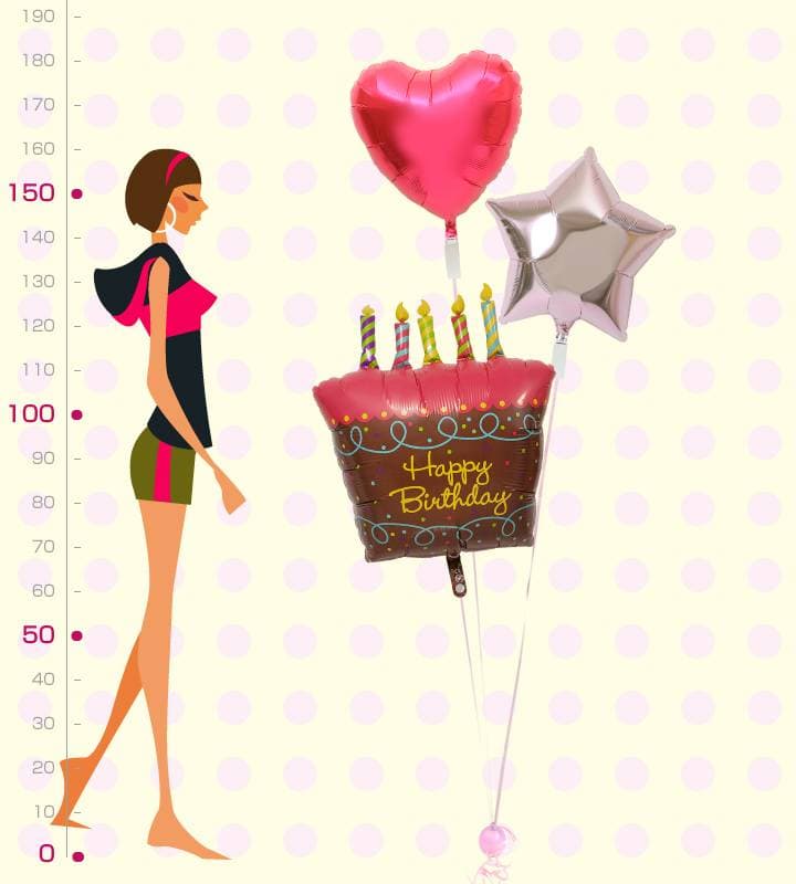 キャンドル付きケーキとレッドハート&ピンクスター【誕生日】 - g-btd-0082__01.jpg